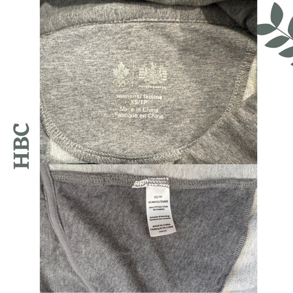 HBC Olympic Collection Convertible Funnel Neck Cardigan Sweatshirt | XS - Picture 8 of 8